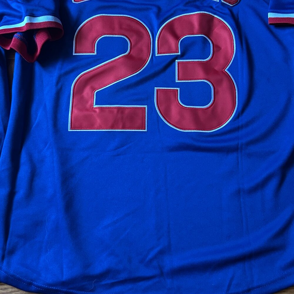 1980s CHICAGO CUBS RYNE SANDBERG Men's JERSEY M,L,XL,2X by Mitchell & Ness - Picture 9 of 9
